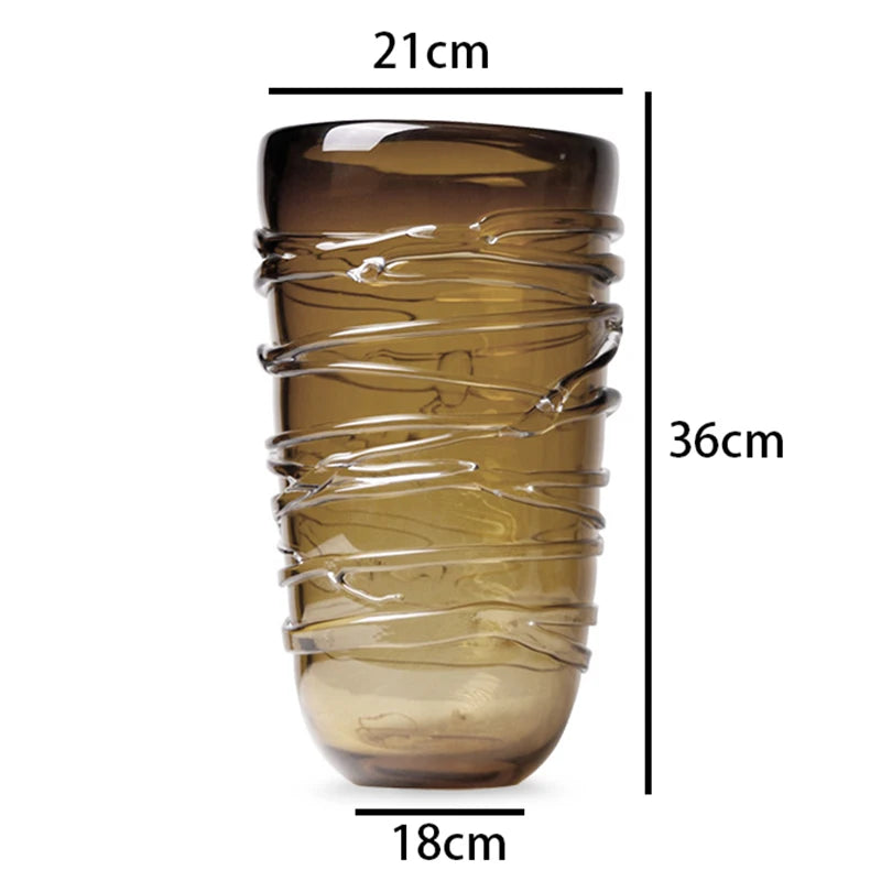 Hydroponic Vases Home Decoration Glass Flower Vase Elegant Modern Interior Art Vases Table Decorating Vase for Dried Flowers