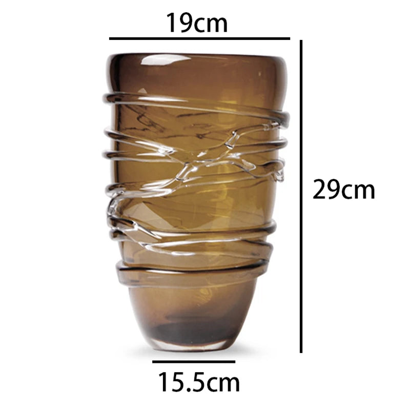 Hydroponic Vases Home Decoration Glass Flower Vase Elegant Modern Interior Art Vases Table Decorating Vase for Dried Flowers