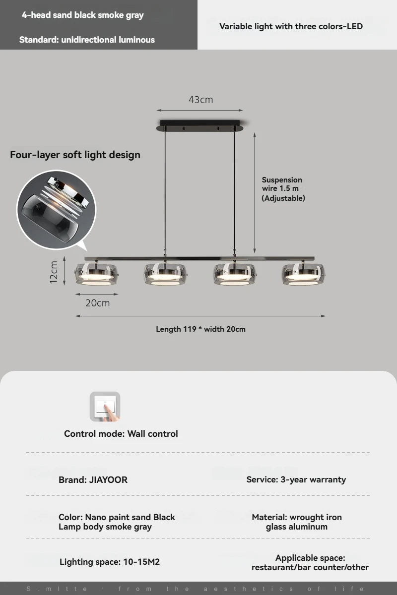 Simple And Modern Led Pendant Lights For Home Decoration Dining Rooms Bedrooms Dining Tables Table Lights Bar Lighting Fixtures