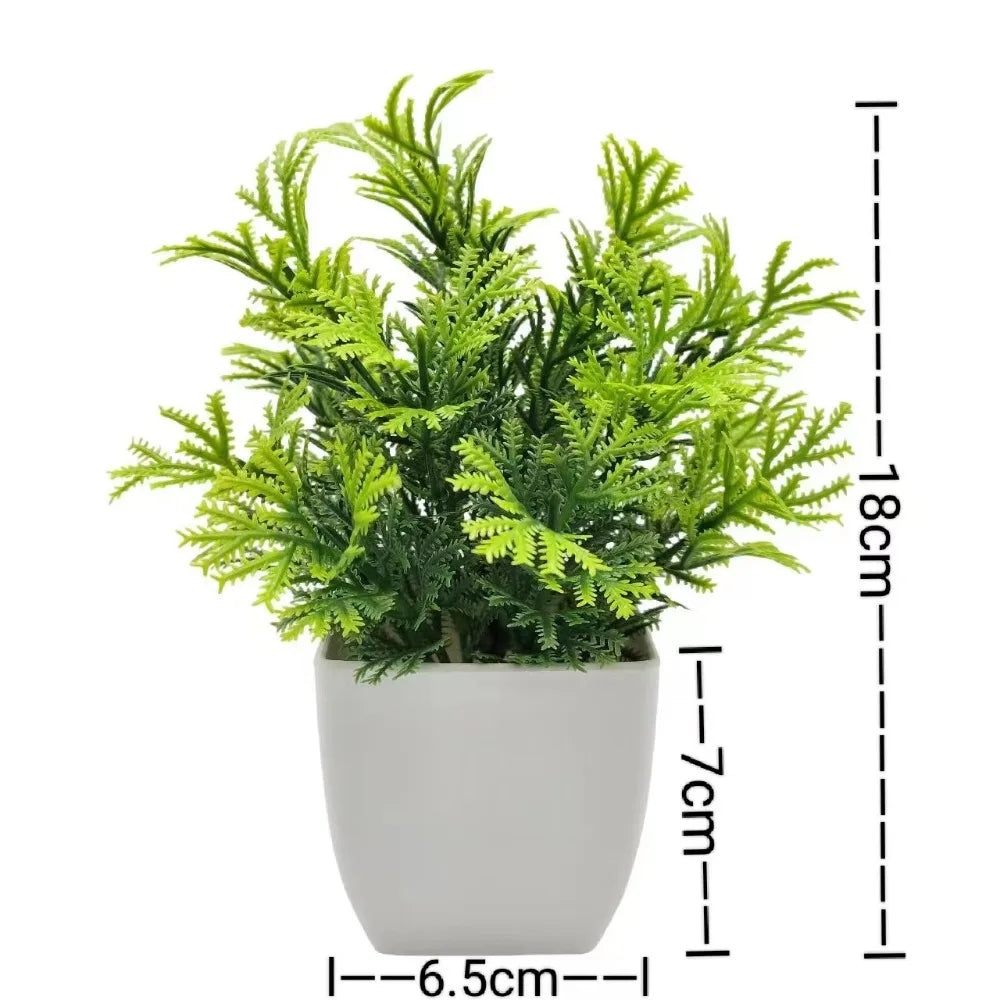 Artificial Plants Small Tree Pot Fake Plant Flowers Potted Ornaments For Home Room Table Pulp Pot Garden Decor