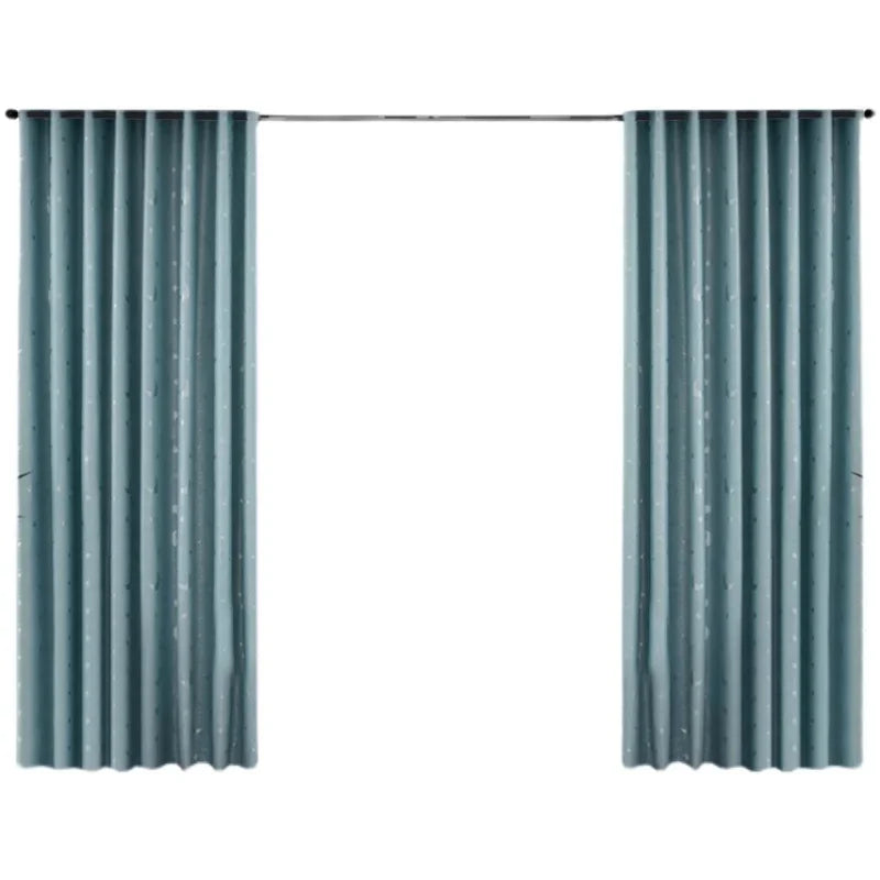 Modern Minimalist Printed Curtains Living Room Dining Room Bedroom Bay Window Blackout Thickened Curtains Multi-color Optional