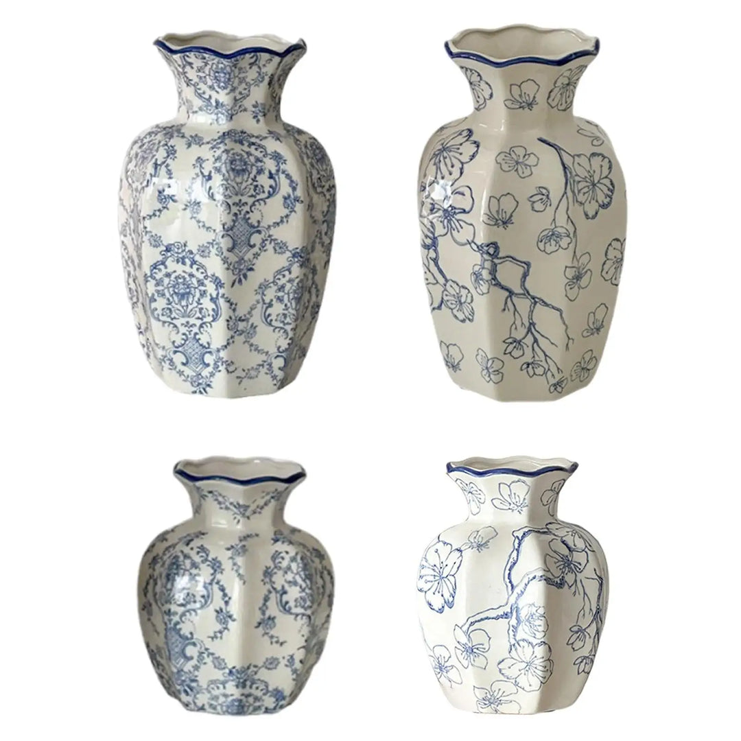 Ceramic Flower Vase Decor Unique Multifunctional Modern Decorative Flower Arrangement for Bedroom Desktop Entryway Table Office