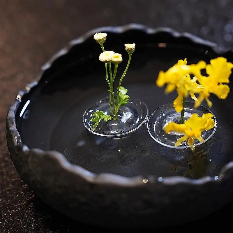 Floating Flower Vase Fresh Flower Hydroponic Vessel Floral Arrangement Artistic Vase Flower Holder Plant Display Home Decor