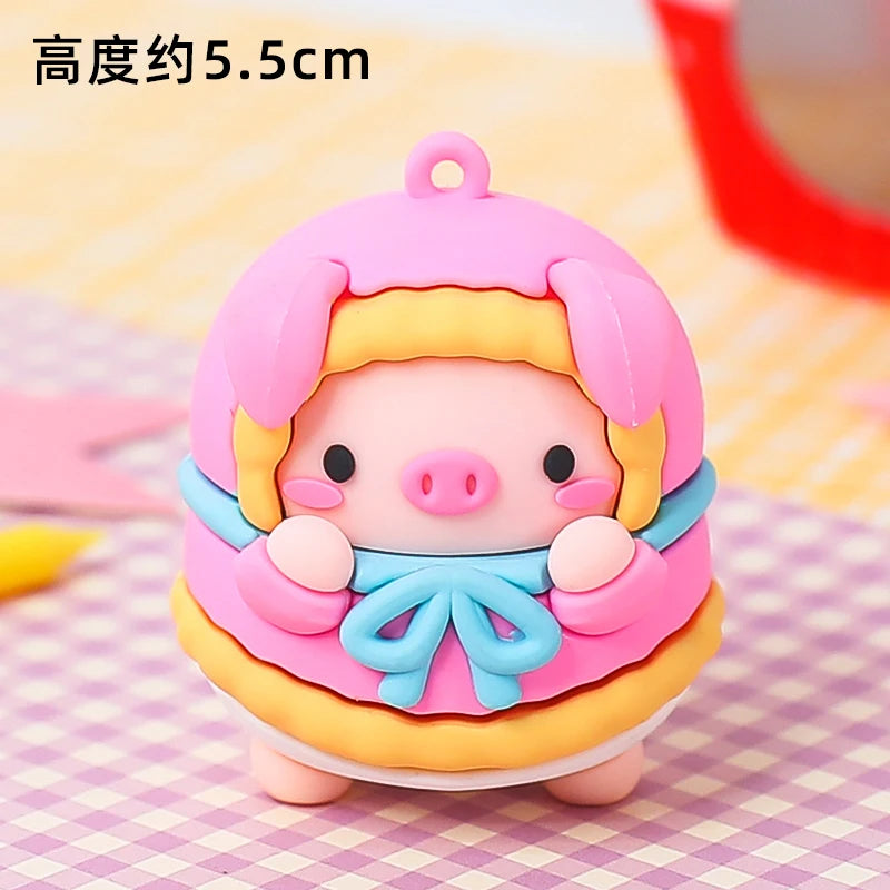 Home Decorative Statues Cake Topper Decorated with Cute Forest Animals Dinosaurs Bears Rabbit Circus Clowns Statues Mini Version