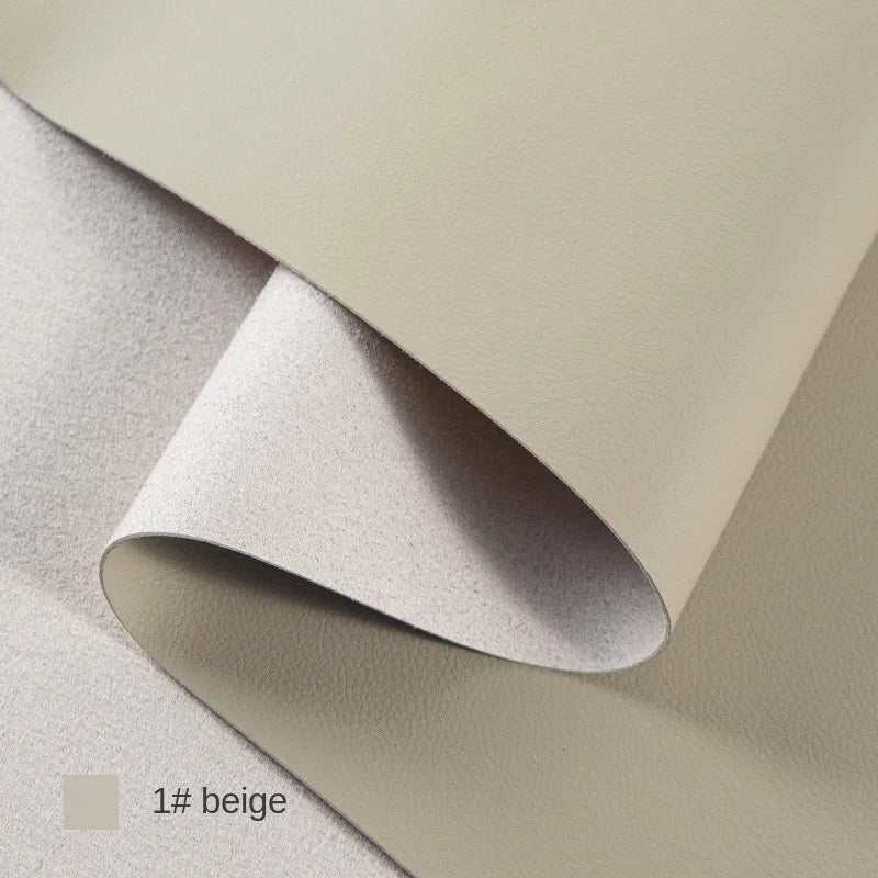 Litchi Textured Leather Fabric Wear-resisting for Sofa Furniture Soft Bag Background Wall Designer Diy Sewing Material Cloth