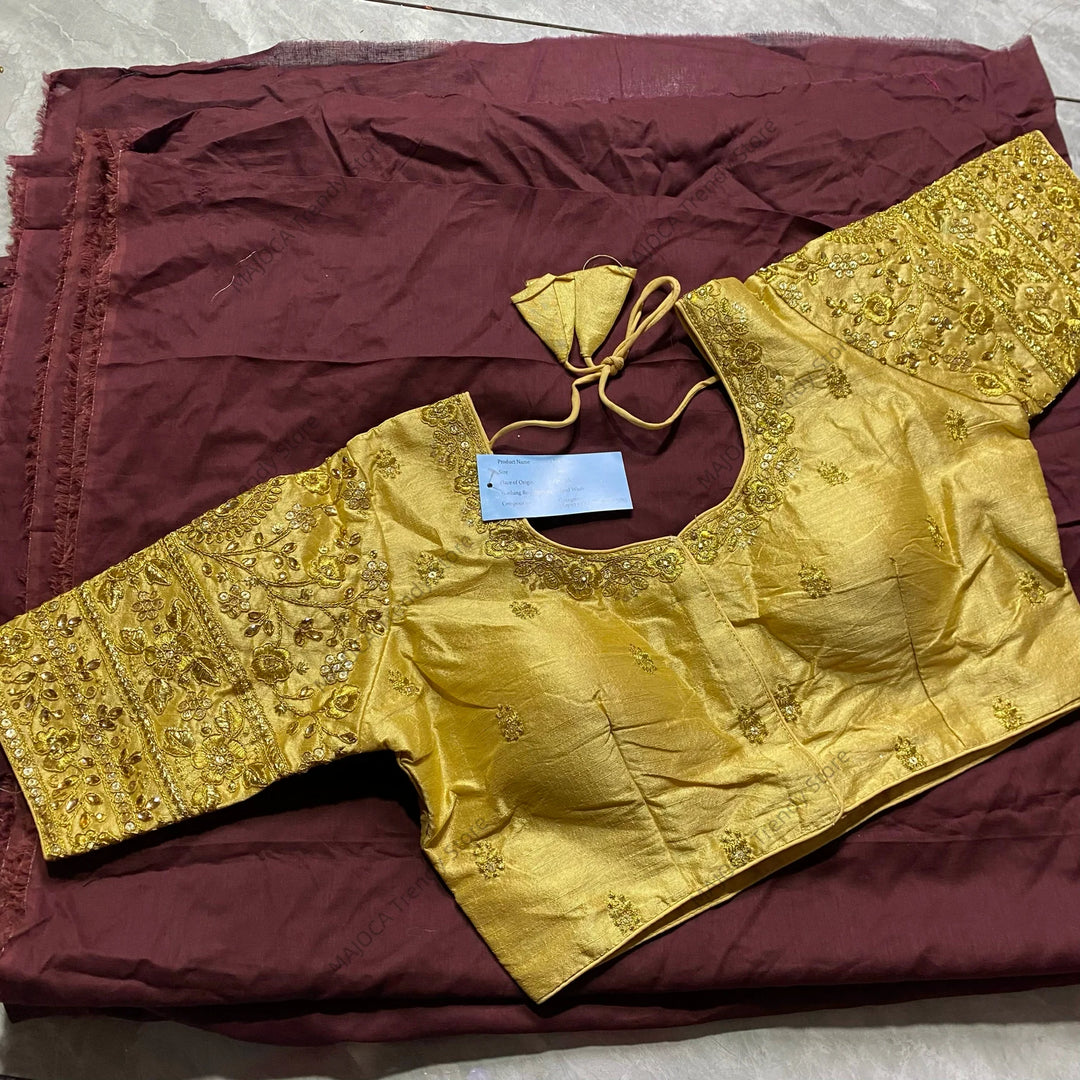 Indian Traditional Clothing for Women Tops Readymade Saree Sari Blouses Short Sleeve Crop Top India Choli Black Red