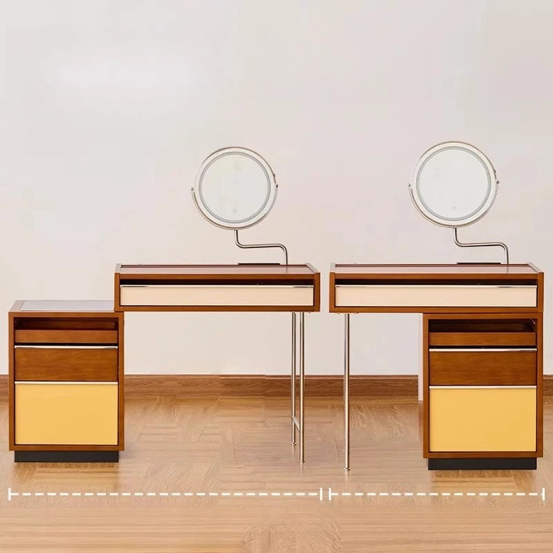 Industrial Women Dressing Table Bedroom Wooden Modern Drawers Dressing Table Makeup Storage Tocador De Maquillaje Furnitures