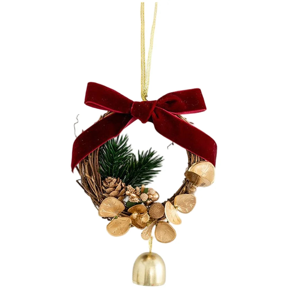 Festive Decor Red Christmas Ornaments New Year Accents Cheerful Charm Easy Installation Indoor Hanging Options
