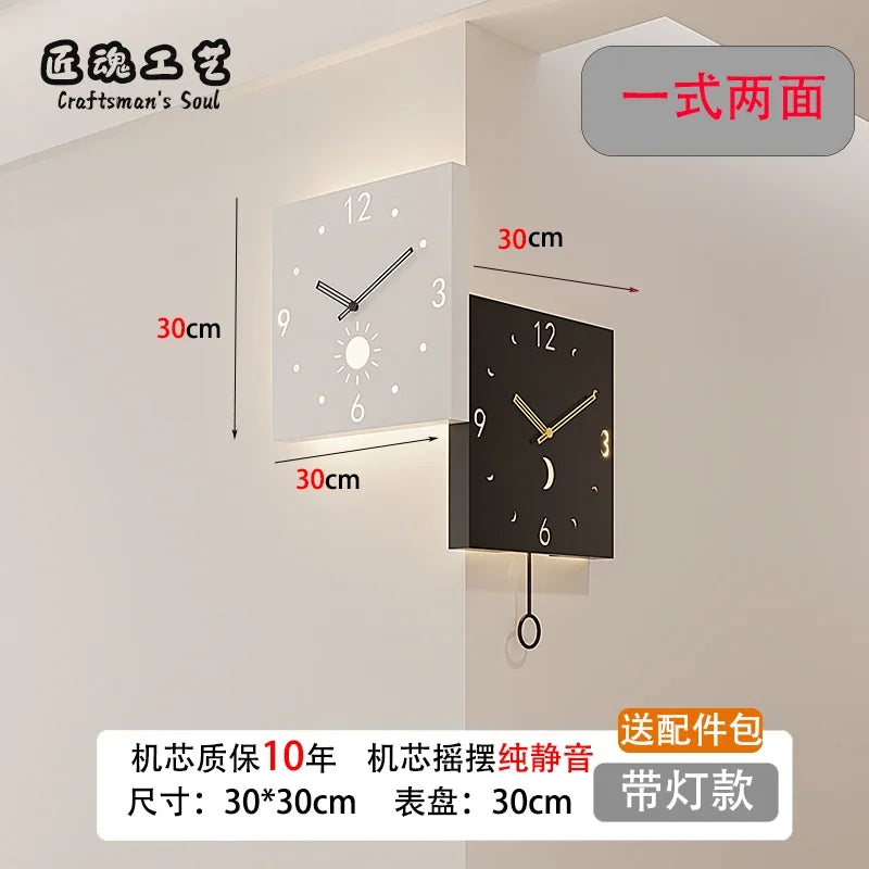 Electronic Desk Silent Interior Digital Wall Clock Noiseless Noiseless Living Room Home Design Mechanism Garden Decor Decoration