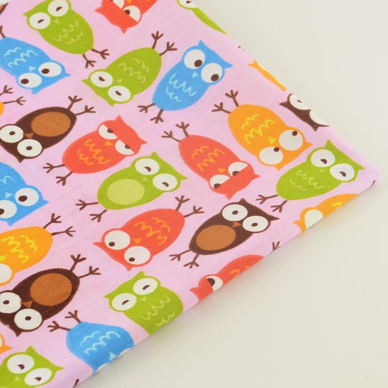 Textile Sewing Cloth Fabrics Pink Printed Cake Ice-Cream Designs Cotton Fabric Quilting Tela Bedding Scrapbooking Decoration