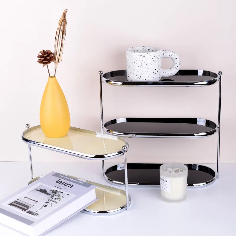 Modern Storage Holders Organizer Makeup Racks Living Room Decoration Display Stand Desk Organization Shelf  Aesthetic Supplies