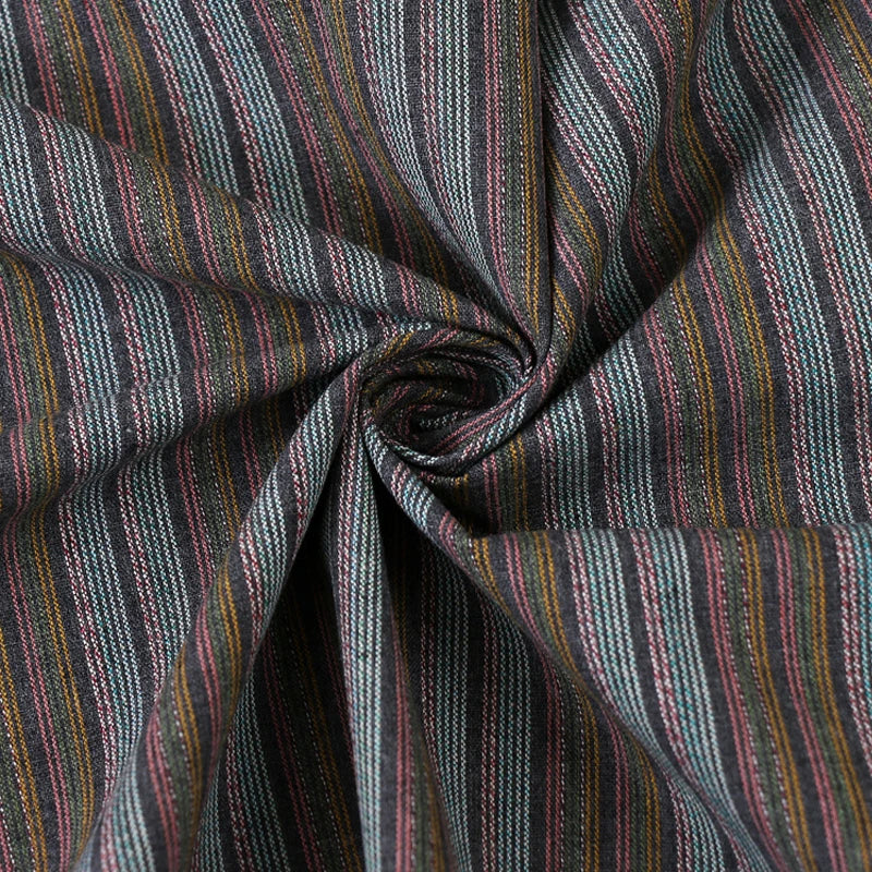 Cotton Yarn Dyed Fabric, Jacquard Striped Artistic Retro Skirt, Coat, Shirt Accessories, Shoes, Hats, Bags, Fabrics
