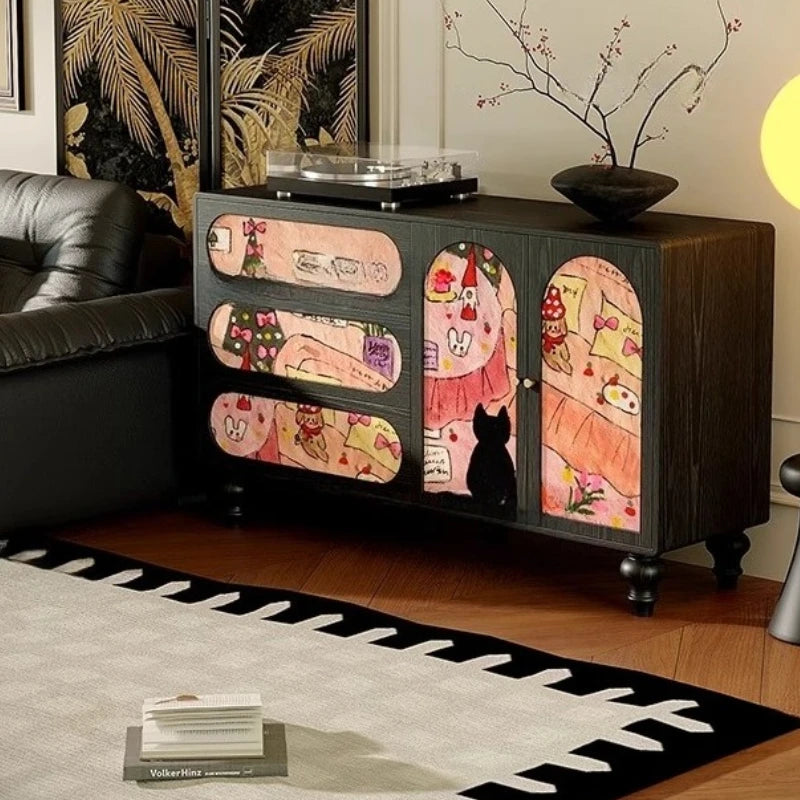 Doors Storage Living Room Cabinet Dining Standing Entryway Drawers Cabinet Modern Sideboard Muebles De Salon Home Accessories