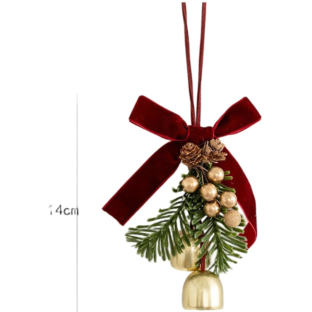 Festive Decor Red Christmas Ornaments New Year Accents Cheerful Charm Easy Installation Indoor Hanging Options