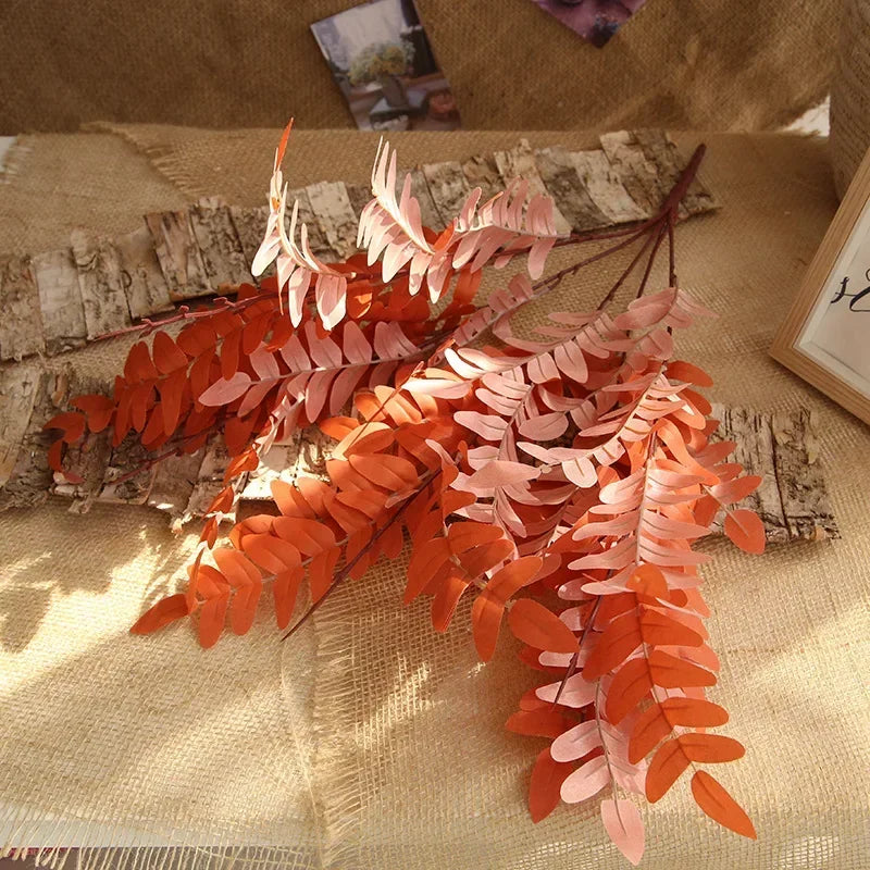 Artificial Plants Italian Ruscus Greenery Stems Spring Faux Shrub Bushes Green Leaves for Wedding Arch Bouquet Home Decor