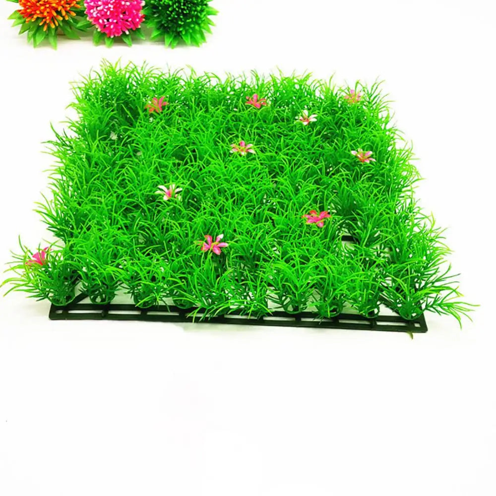 Realistic Plant Artificial Green Grass Aquarium Fish Tank Water Lawn Ornament