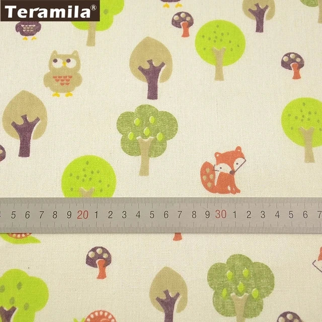 Map of the Word Canvas Linen Fabric TERAMILA Home Textile Tela Metro Sewing Material Tissu Tablecloth Pillow Curtain Cushion