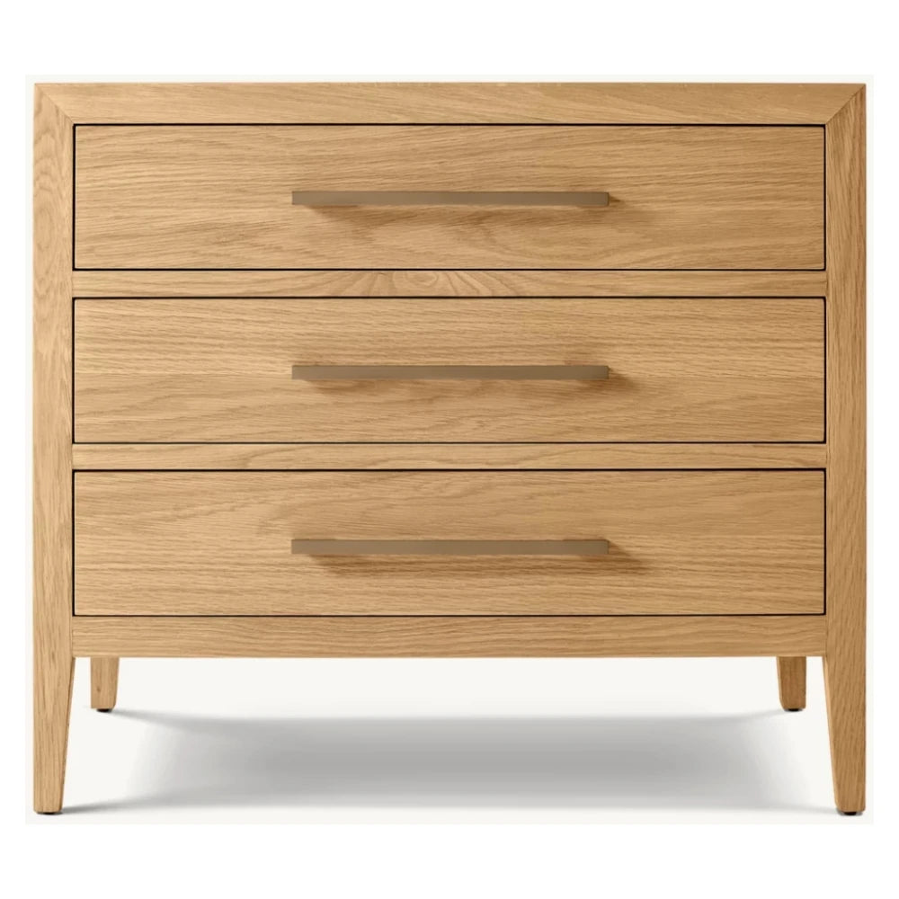 Luxurious and Elegant Interior Furniture High-end Atmospheric Bedroom Furniture Wooden Nightstands