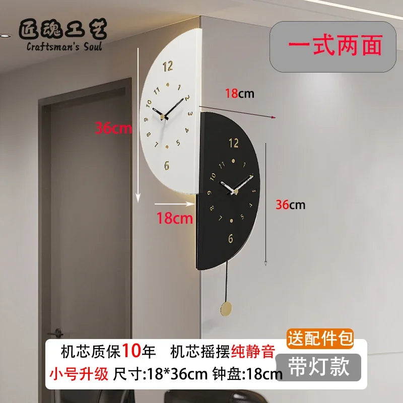 Electronic Desk Silent Interior Digital Wall Clock Noiseless Noiseless Living Room Home Design Mechanism Garden Decor Decoration