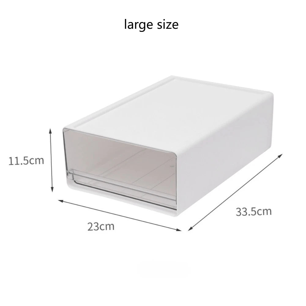 Desktop Transparent Storage Box Drawer Style Storage Multi Functional Non Occupying Stable Large Capacity Practical Storage Box