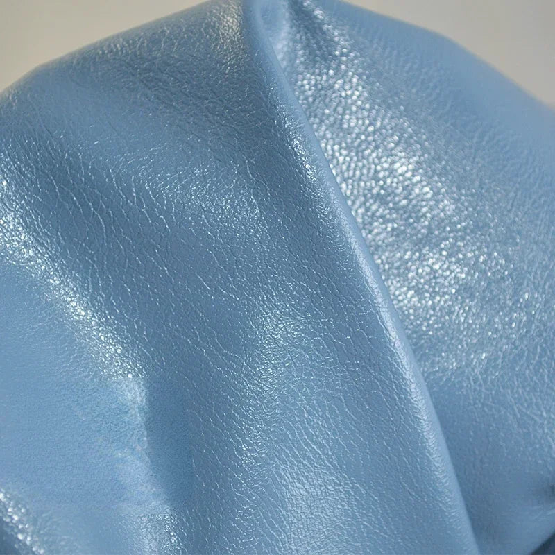 Artificial Leather Fabric Texture Soft Leather Micro Elastic Suit Clothing Designer Wholesale Cloth for Diy Sewing Material