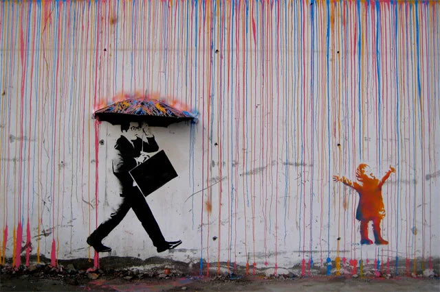 Modern Abstract Street Wall Art Painting Banksy Graffit Art Canvas Painting Prints Poster Cuadros Wall Art Pictures Home Decor