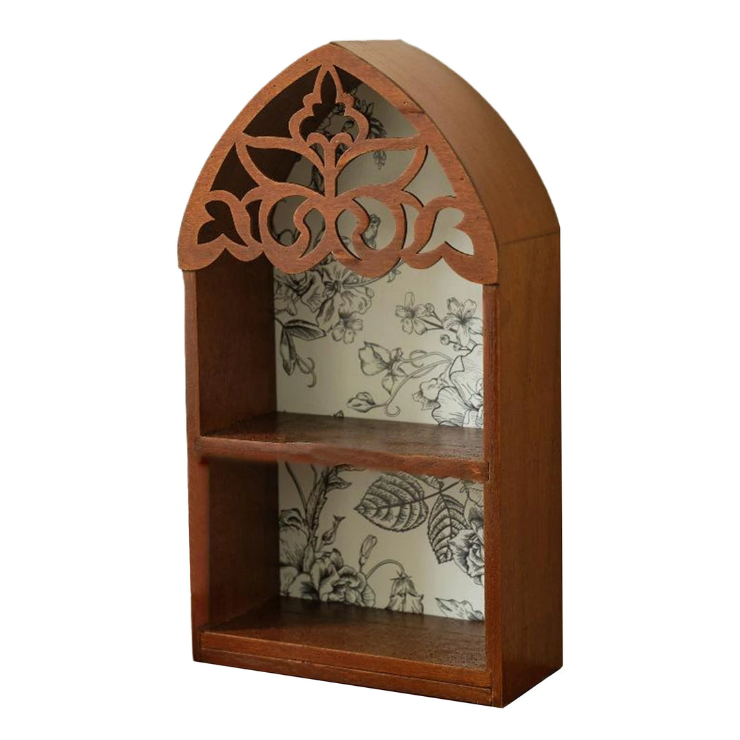 Storage Rack For Stylish And Organized Living Room Wooden Multi-layer Wall Storage Rack Display Rack