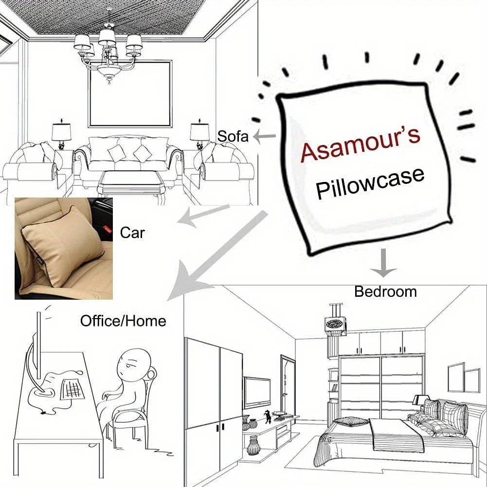 Summer Beach Theme Blue PillowcaseSuitable for sofa car bedroom decorative cushion cover pillow cover