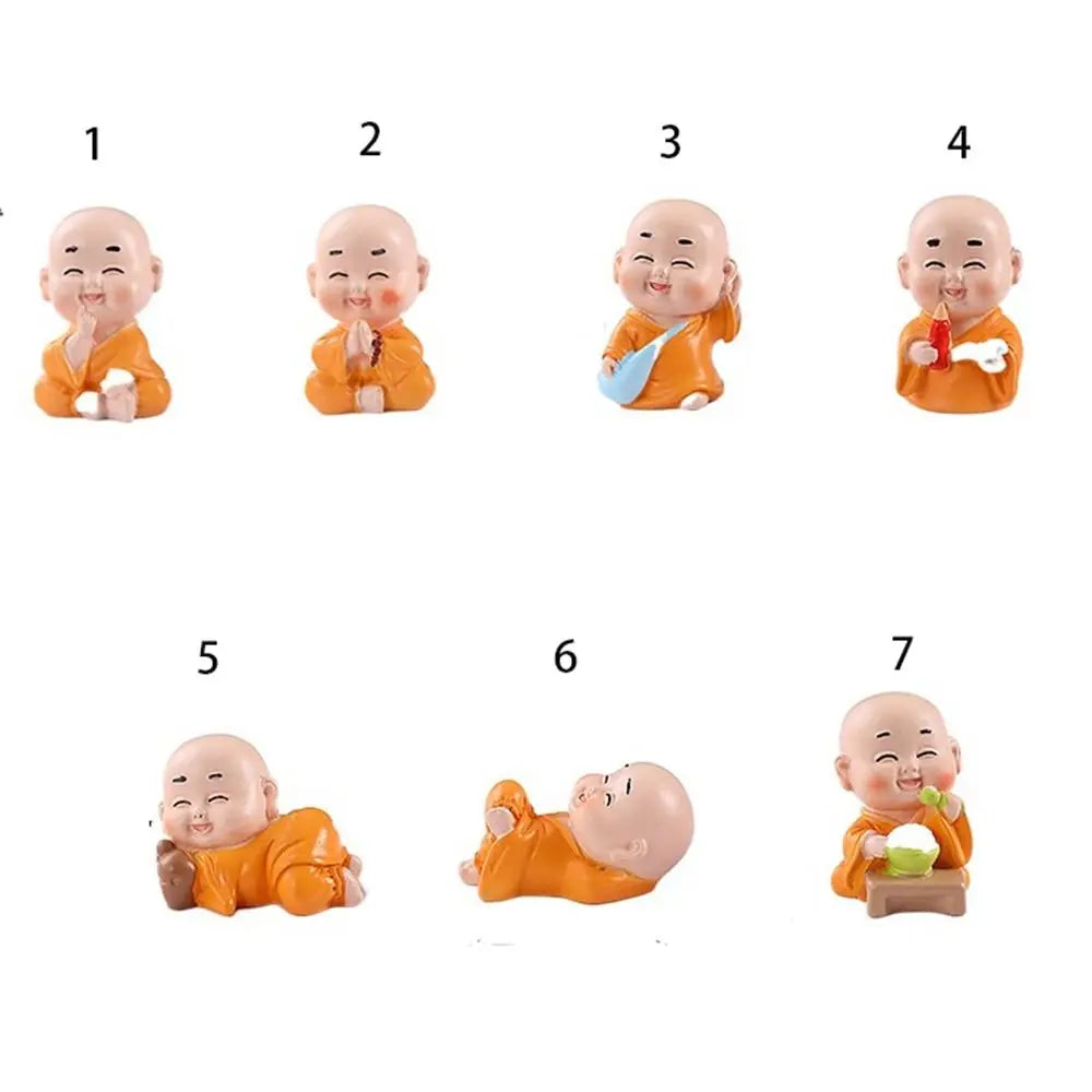 Creative Car Decoration Cute DIY Resin Crafts Micro Landscape Small Ornament Buddha Ornaments Garden Trinkets Mini Figurine