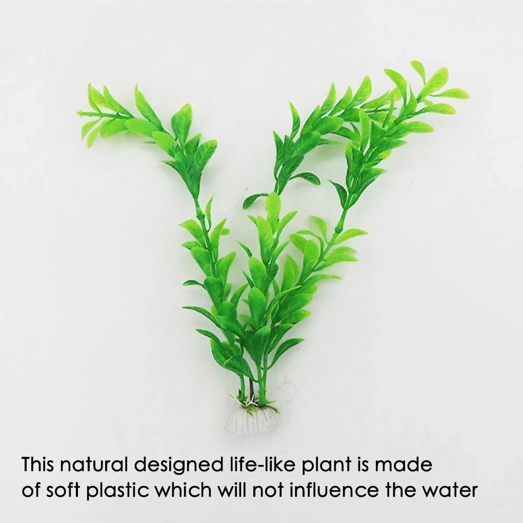 Artificial Plants Aquarium Simulation Craft Grass Decor Long Lasting Plastic Garden Indoor Replacement Fake Ornament