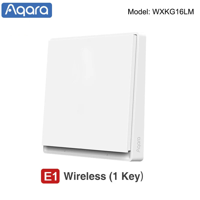 Newest Aqara Smart Wall Switch E1 ZigBee Smart Home Wireless Light Switch Fire Wire With NO Neutral For Xiaomi Mi Home homekit