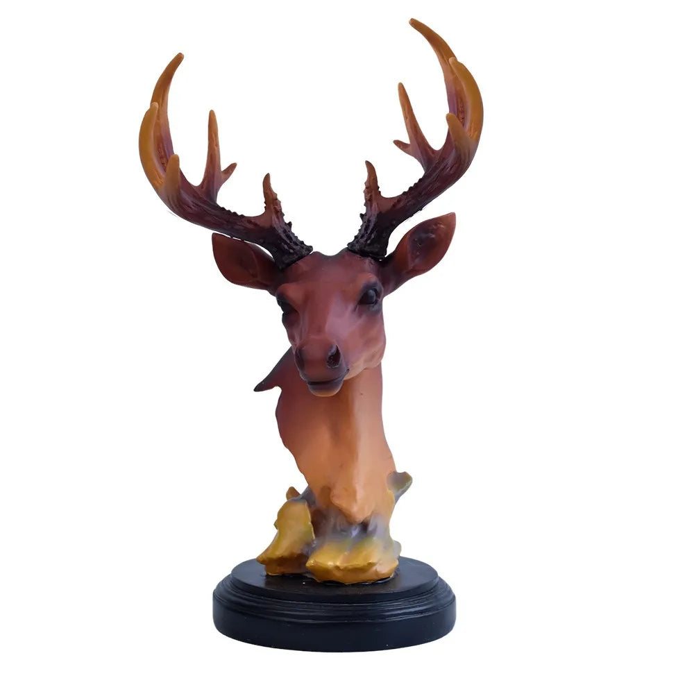Desktop Ornament Resin Deer Ornament Modern Minimalist Deer Statue Decorative Animal Sculpture Entrance