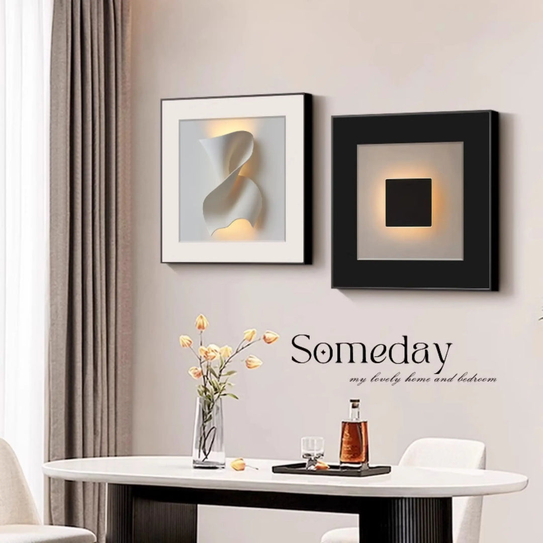 Modern Simple Dining Room Decorative Painting Black And White Minimalist Dining Table Wall Mural High-end Abstract Bedroom Livin