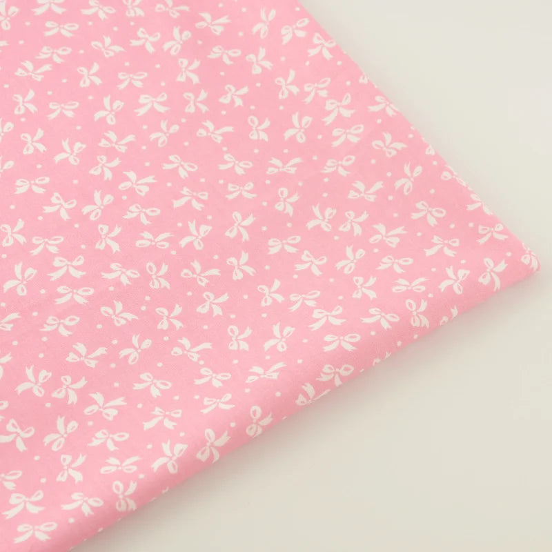 Textile Sewing Cloth Fabrics Pink Printed Cake Ice-Cream Designs Cotton Fabric Quilting Tela Bedding Scrapbooking Decoration
