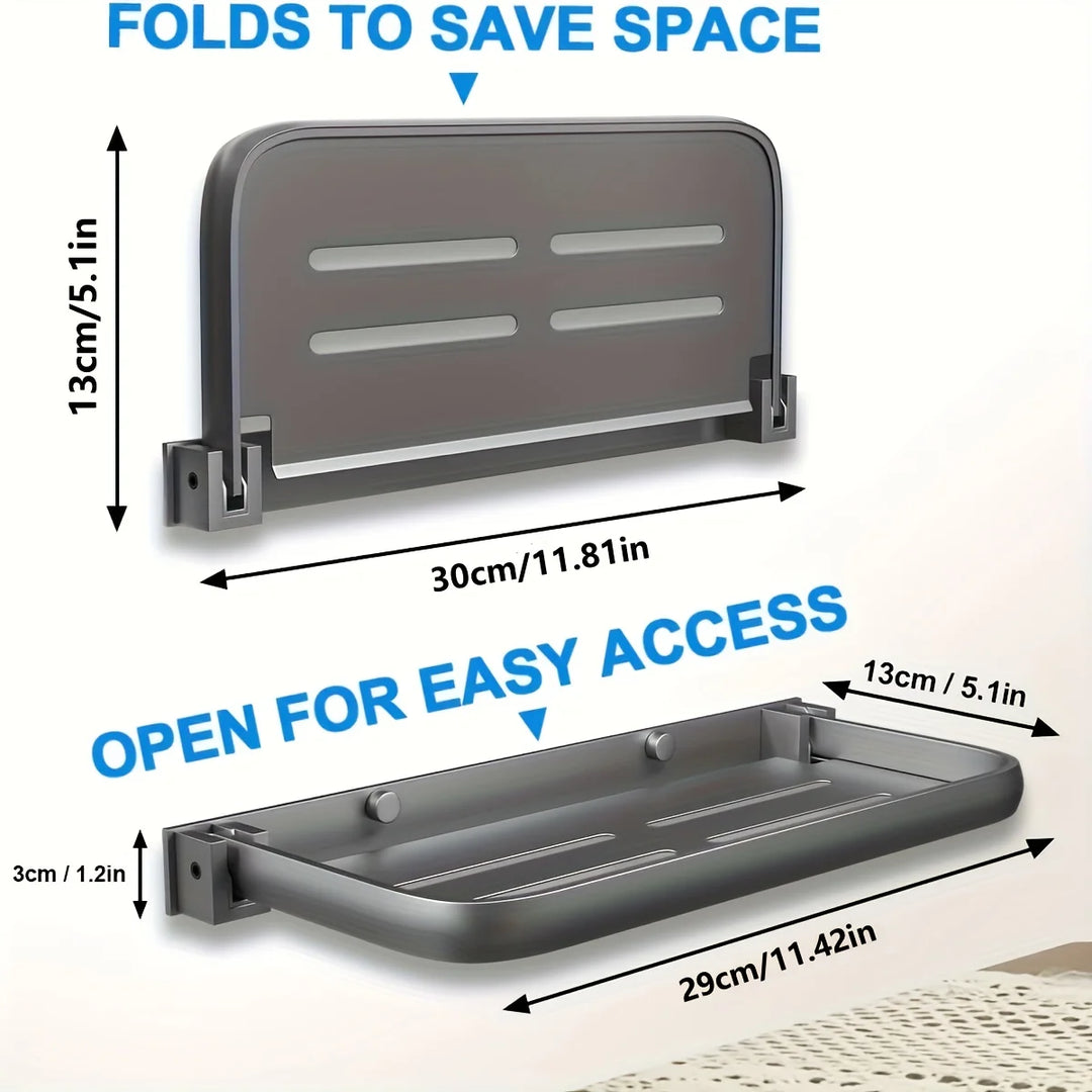 RV Drop-down Aluminum Foldable Shelves Are Used For Wall Storage In RVs And Campers And For Saving Space In RVs.