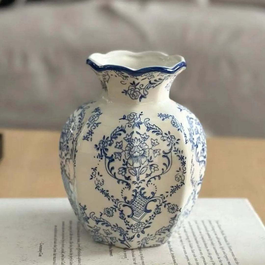 Ceramic Flower Vase Decor Unique Multifunctional Modern Decorative Flower Arrangement for Bedroom Desktop Entryway Table Office