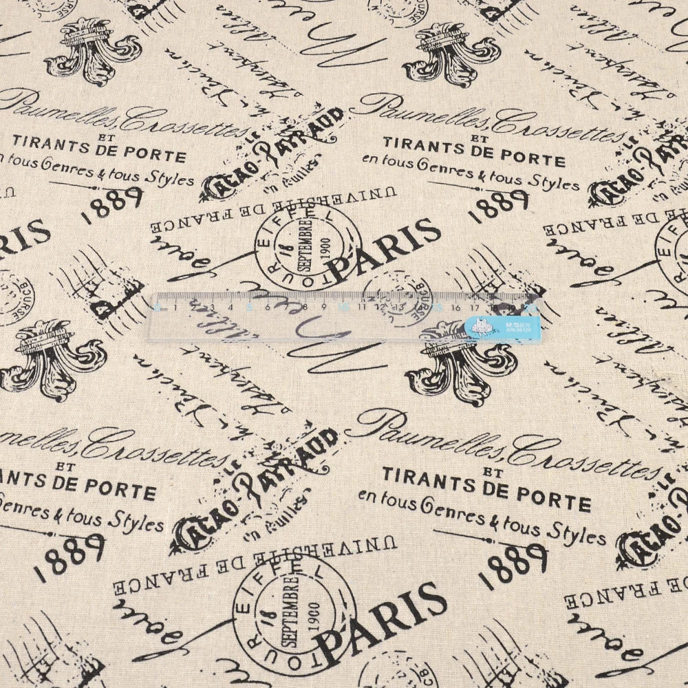Map of the Word Canvas Linen Fabric TERAMILA Home Textile Tela Metro Sewing Material Tissu Tablecloth Pillow Curtain Cushion