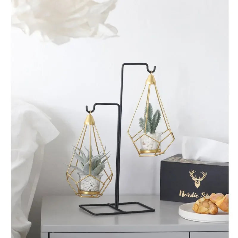 Creative Home Decoration Crafts Imitation Potted Plant Basket Nordic Furnishing Ornaments Art Livingroom Bedroom Hotel Decor