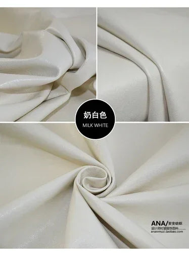 Artificial Leather Fabric Texture Soft Leather Micro Elastic Suit Clothing Designer Wholesale Cloth for Diy Sewing Material