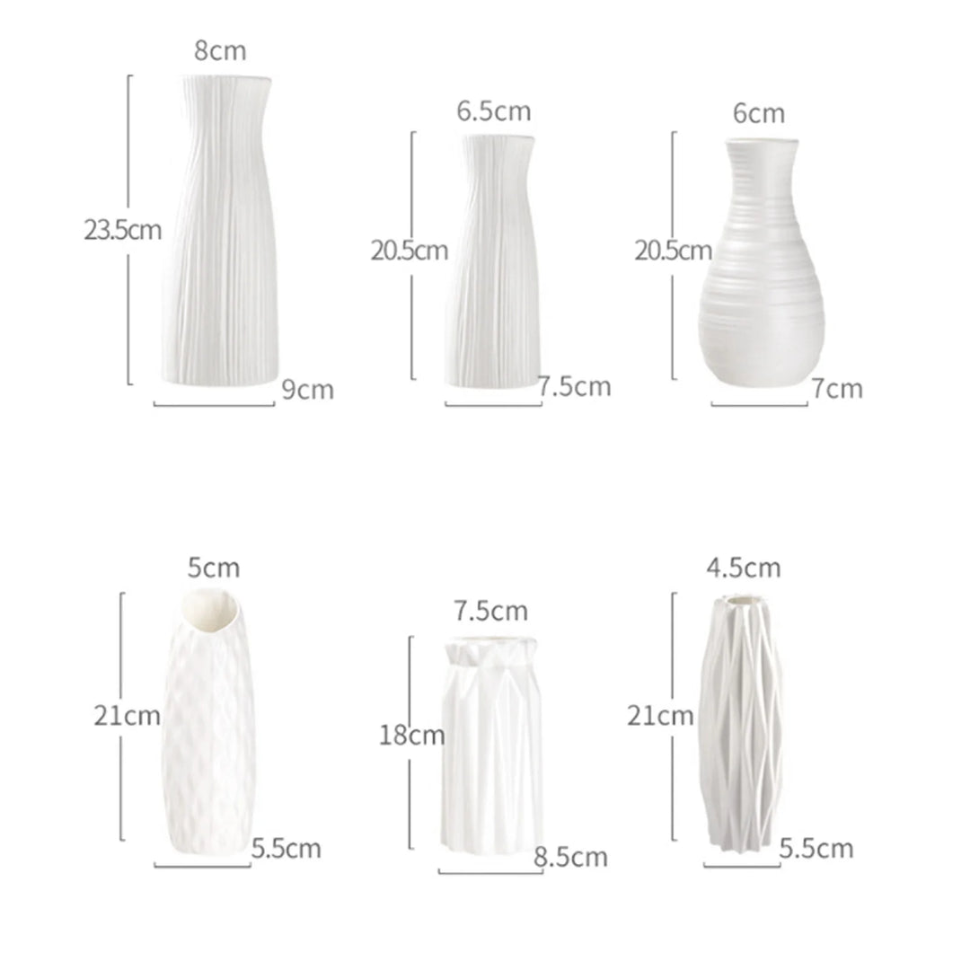 Flower Vase Nordic  Simulated Flower Vase Decoration for Living Room Dining Room Plastic Vase Unbreakable Vase for Flowers