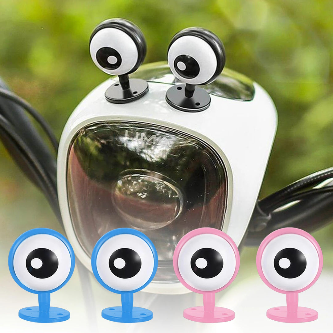 Electric Car Eye Personality Decoration Battery Car Locomotive Transformation Decoration Funny Motorcycle Helmets Cute Decor