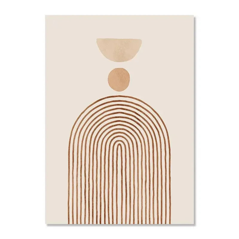 Abstract Coral Line Wall Art Oil Painting Bohemian Poster Beige Matisse Print Picture Nordic Living Room Home Decoration Mural