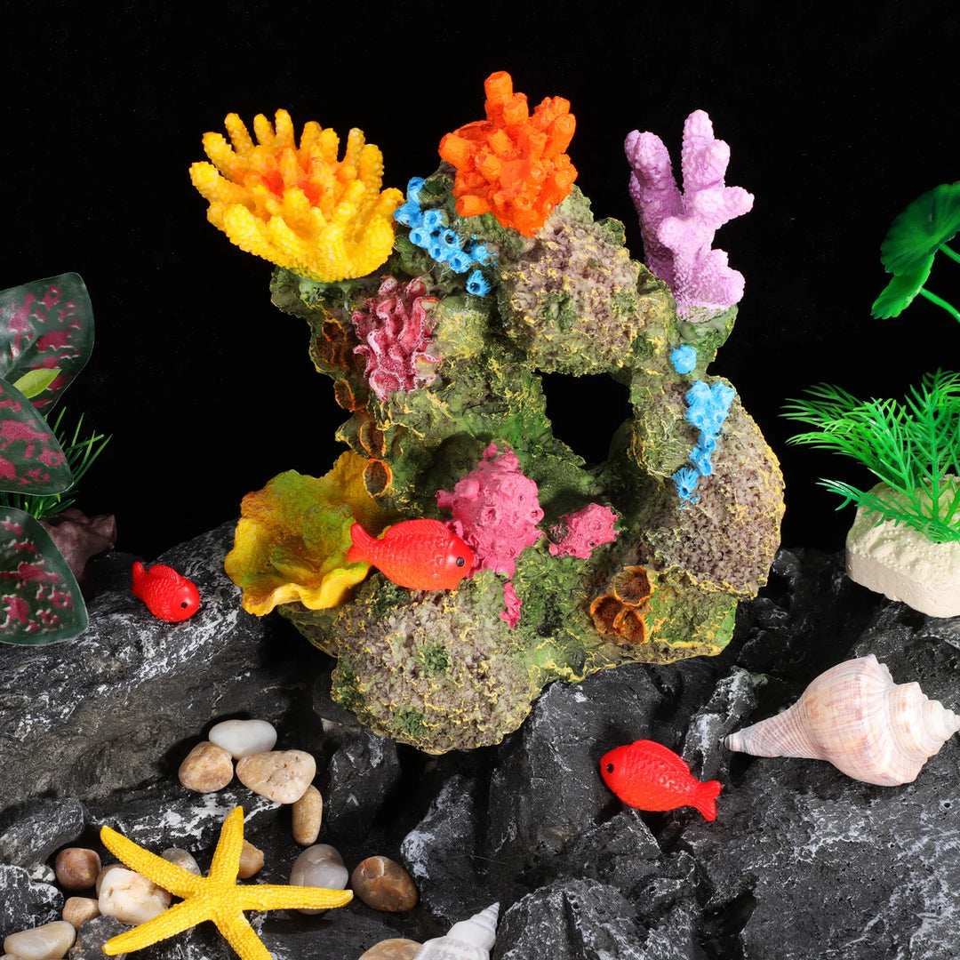 Artificial Coral Decoration Aquarium Landscape Accessories Resin Ornament Aquarium Decoration Home Landscaping Background Decor