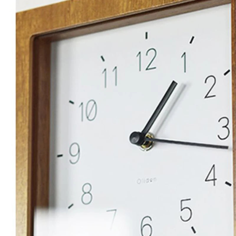 Nordic Wall Clocks Minimalist Modern Wooden Clocks Luxury Elegant Retro Clock Aesthetic Study Living Room Decoration for Room
