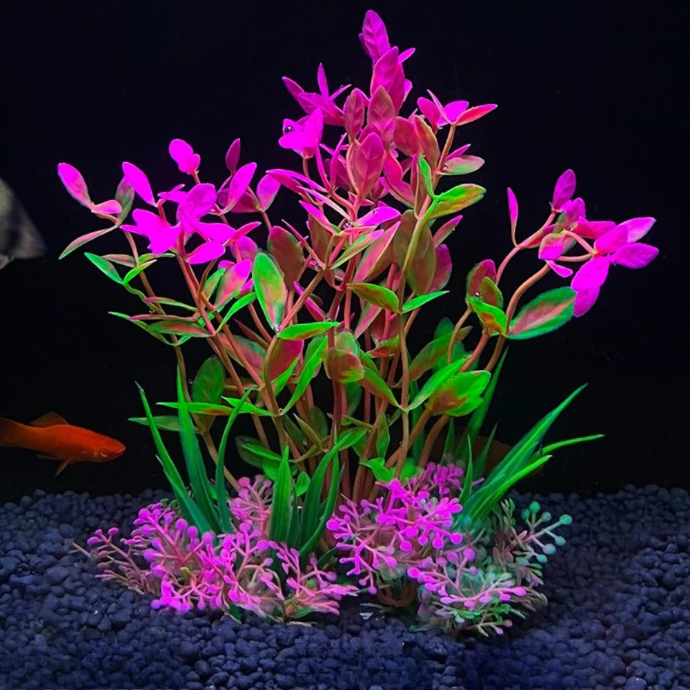 Artificial Underwater Plastic Plants Aquarium Decor Fish Tank Aquatic Fake Shrub Green Water Grass Viewing Simulation Decoration