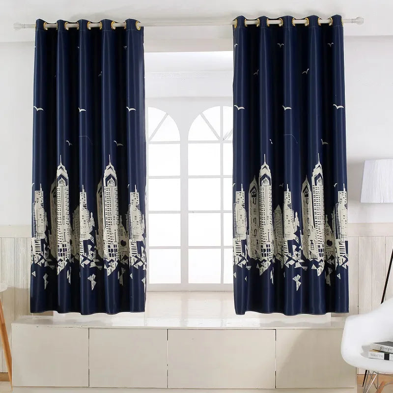 20 models of Modern  full blackout curtains thick short for Living Room Window curtain Bedroom kitchen  short curtain Specials