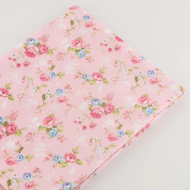 Textile Sewing Cloth Fabrics Pink Printed Cake Ice-Cream Designs Cotton Fabric Quilting Tela Bedding Scrapbooking Decoration