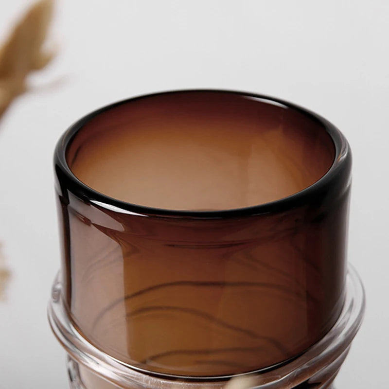 Hydroponic Vases Home Decoration Glass Flower Vase Elegant Modern Interior Art Vases Table Decorating Vase for Dried Flowers