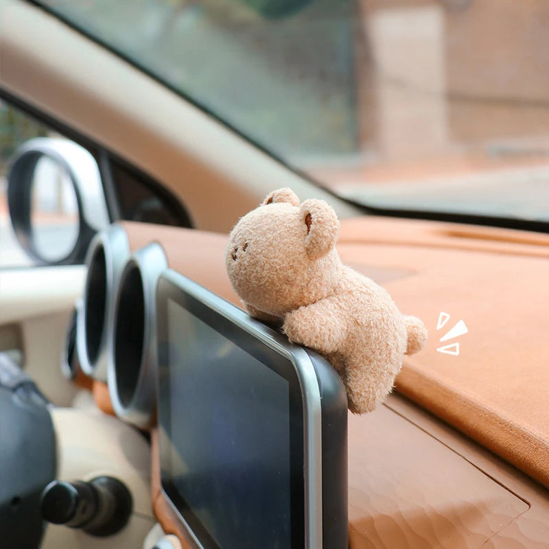 Car Interior Accessories Ornaments Car Screen Center Console Display Ornaments Cute Plush Lying Doll Car Decorative Accessories