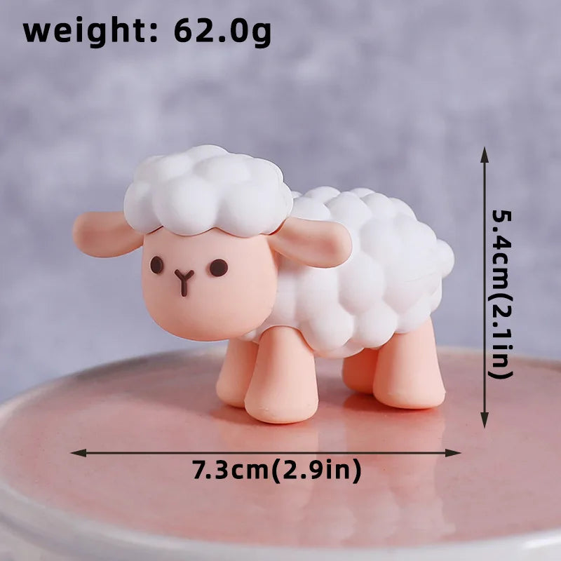 Farm Animals Cake Topper Farm Wooden House Yaks Ponies Sheep Piglets Chickens Cake Decorations Kids Birthday Party Supplies